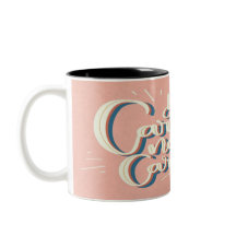 Vintage Stil Motivational Lettering Mugg