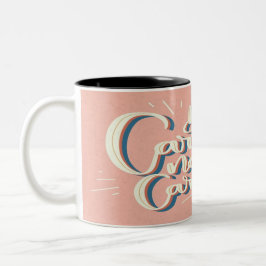 Vintage Stil Motivational Lettering Mugg