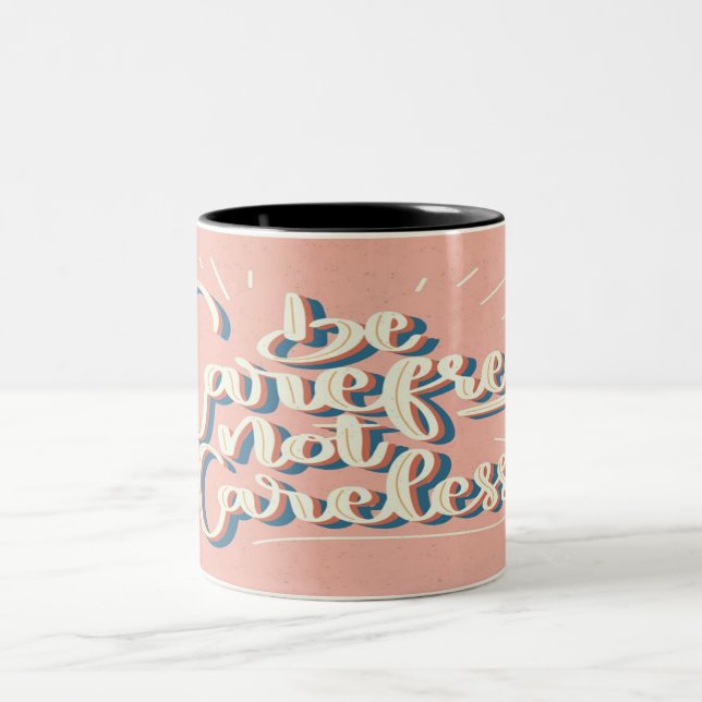 Vintage Stil Motivational Lettering Mugg (Center)