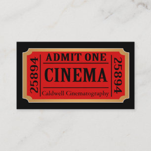 Vintage Stil Movie Biljett Stub