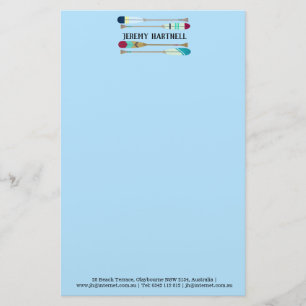 Vintage-stil Oars Brevpapper