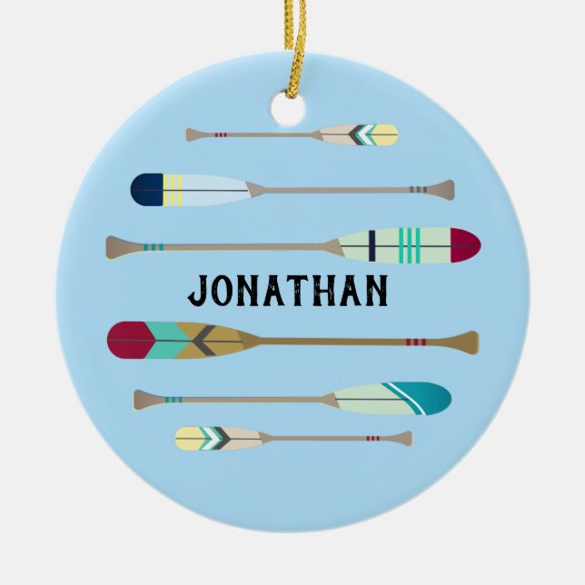 Vintage-stil Oars Julgransprydnad Keramik (Framsidan)