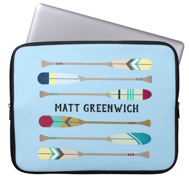 Vintage-stil Oars Laptop Fodral (Framsidan)