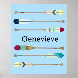 Vintage-stil Oars Poster