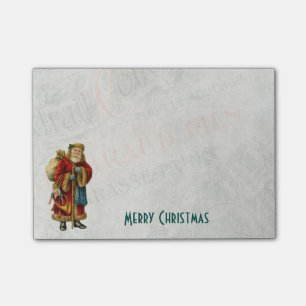 Vintage Stil Pappa jul Jultomten Post-it Block