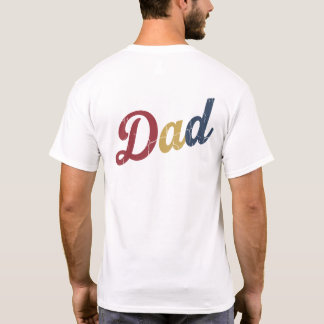 Vintage stil pappa text design med distressed text t shirt