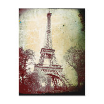 Vintage Stil Paris-postkort, Eiffel Torn
