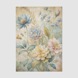 Vintage stil Pastell Botaniska Blommor Bakgrund