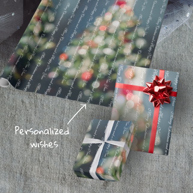 Vintage stil pastellblå jul presentpapper (Skapare uppladdad)