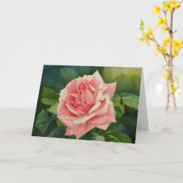 Vintage Stil Peachy Rosa ros Garden Art Kort