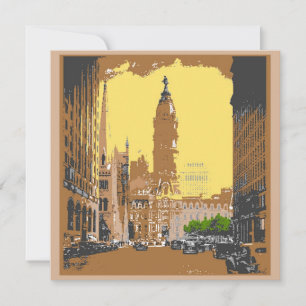 Vintage Stil Philadelphia City Hall