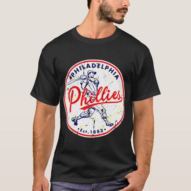 Vintage Stil Philadelphia Philliesss T Shirt (Framsida)