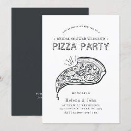 Vintage Stil Pizza Party | Möhippa Inbjudningar