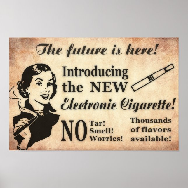 Vintage Stil Poster förångning (Framsidan)