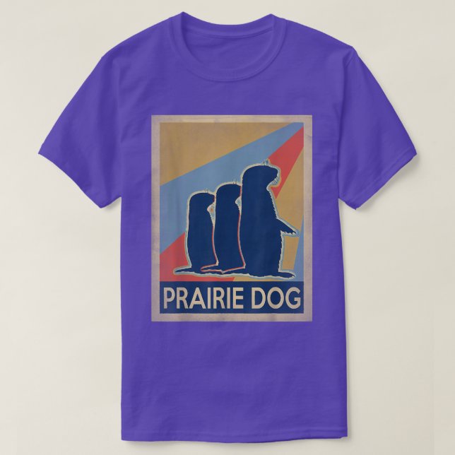 Vintage stil prairie hund t shirt (Design framsida)