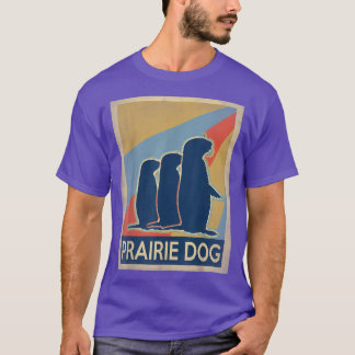 Vintage stil prairie hund t shirt