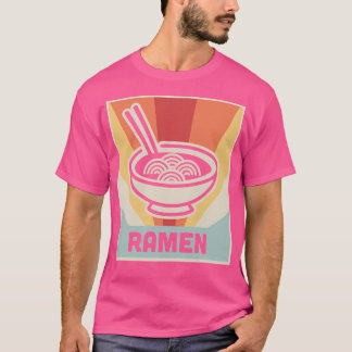 Vintage Stil Ramen Poster T Shirt