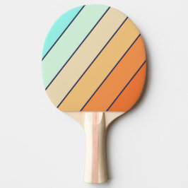 Vintage stil Retro Djärva Randiga Pingisracket