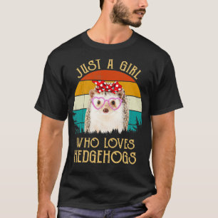 Vintage Stil Retro Sunset Bara en flicka som Kärle T Shirt