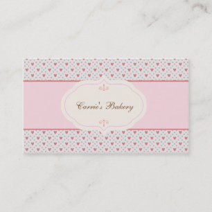 Vintage Stil Romantic Ram Bakery Affärskort Visitkort