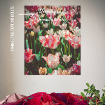 Vintage stil rosa fringerade tulpaner