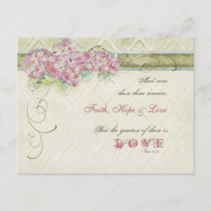 Vintage Stil Rosa Hydrangea - OSA Responskort Card Kort