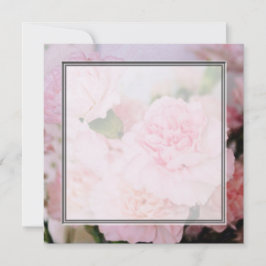 Vintage stil rosa nejlikor tomt bröllop