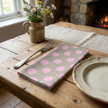 Vintage stil rosa prickar på burlap