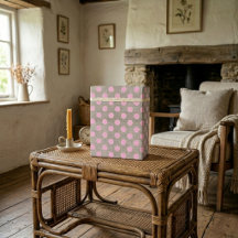 Vintage stil rosa prickar på burlap