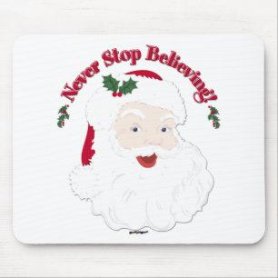 Vintage Stil Santa Sluta aldrig tro Musmatta