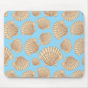 Vintage Stil Seashell Mönster Musmatta
