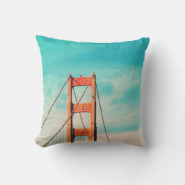 Vintage Stil SF Golden Grind Bridge Dekorativ kudd Kudde