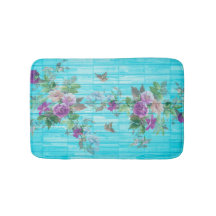 Vintage Stil Shabby chic Blommigtar i blått