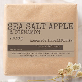 Vintage Stil Soap Product Packaging Rustic Font Fraktsedel