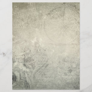 Vintage Stil Stamped Bok Page