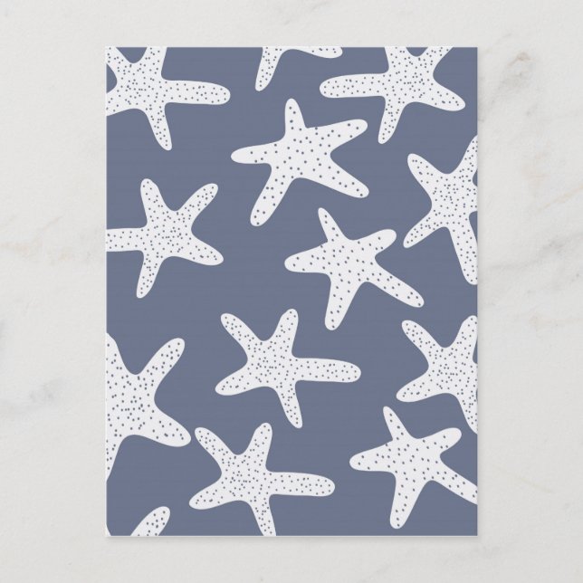Vintage Stil Starfish Vykort (Framsida)