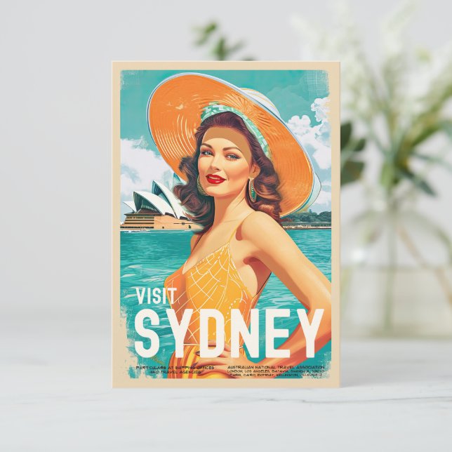 Vintage Stil Sydney-resekort (Stående Fram)