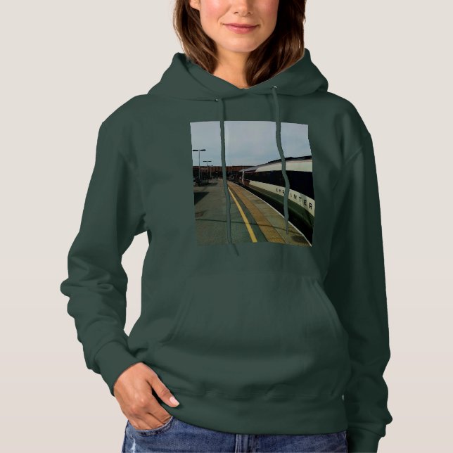 Vintage stil tåg t shirt (Framsida)