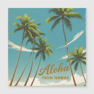 Vintage Stil Travel Aloha Hawaii Magnetic Card