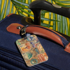Vintage-Stil Travel Frimärke Bagagebricka