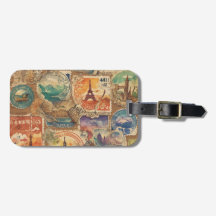 Vintage-Stil Travel Frimärke