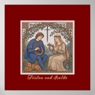 Vintage stil Tristan och Isolde legend Poster