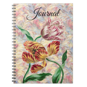 Vintage Stil Tulip Art Journal Anteckningsbok