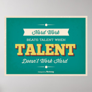 Vintage Stil Typografi Poster