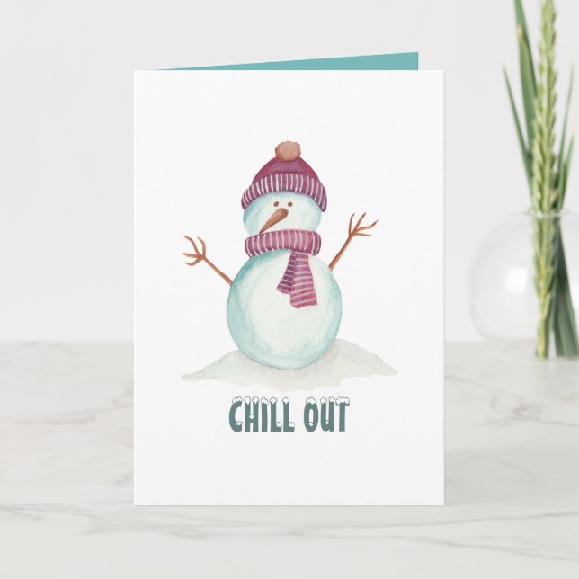 Vintage Stil vinterjul Kort (Framsida)