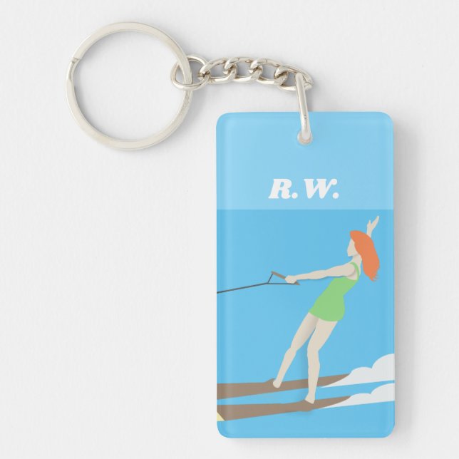 Vintage-stil Waterski (Framsidan)