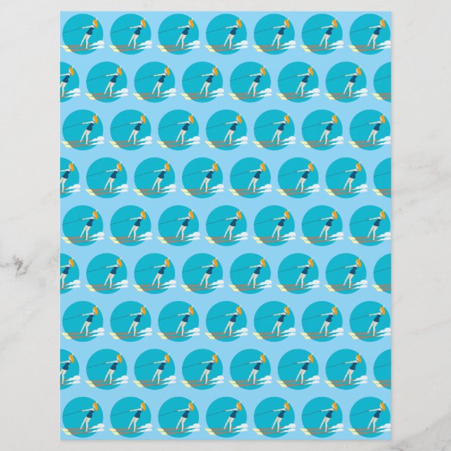 Vintage-stil Waterski (Framsida)