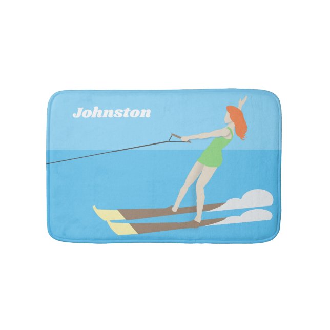 Vintage-stil Waterski Badrumsmatta (Framsidan)