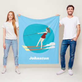 Vintage-stil Waterski Fleecefilt