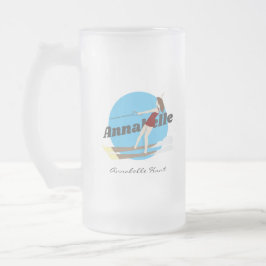 Vintage-stil Waterski Frostat Ölglas